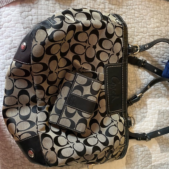Coach Handbags - Coach bag with matching wallet